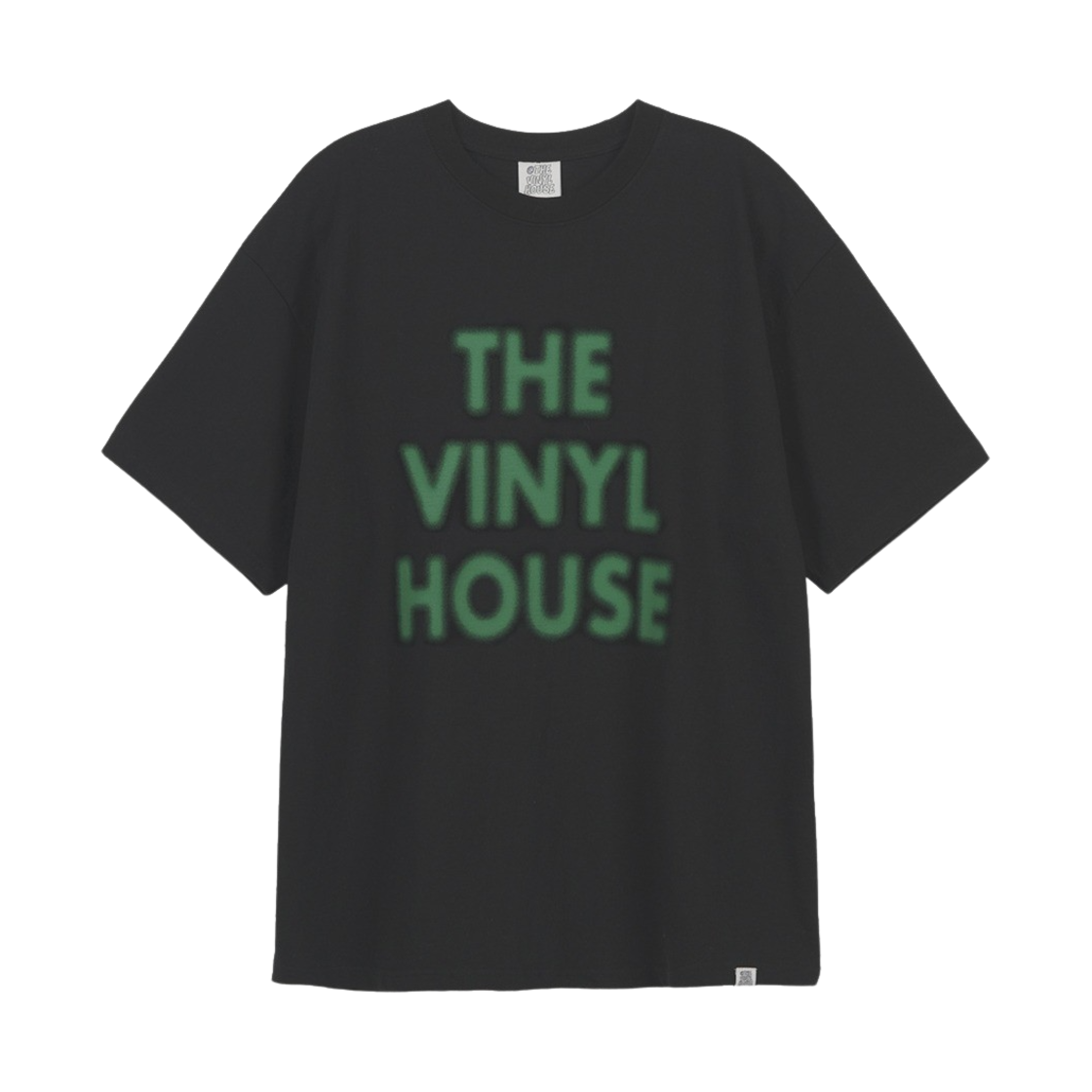 더바이닐하우스 스프레이 로고 티셔츠 블랙(Thevinylhouse Spray Logo T-Shirt Black)
