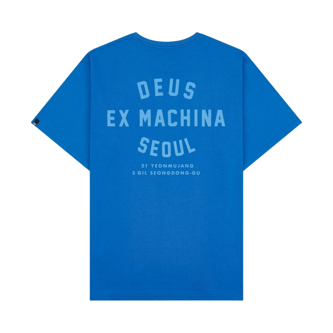 데우스 엑스 마키나 성수 컬리지 티셔츠 미드나잇 블루(Deus Ex Machina Seongsu College T-Shirt Midnight Blue) - 1