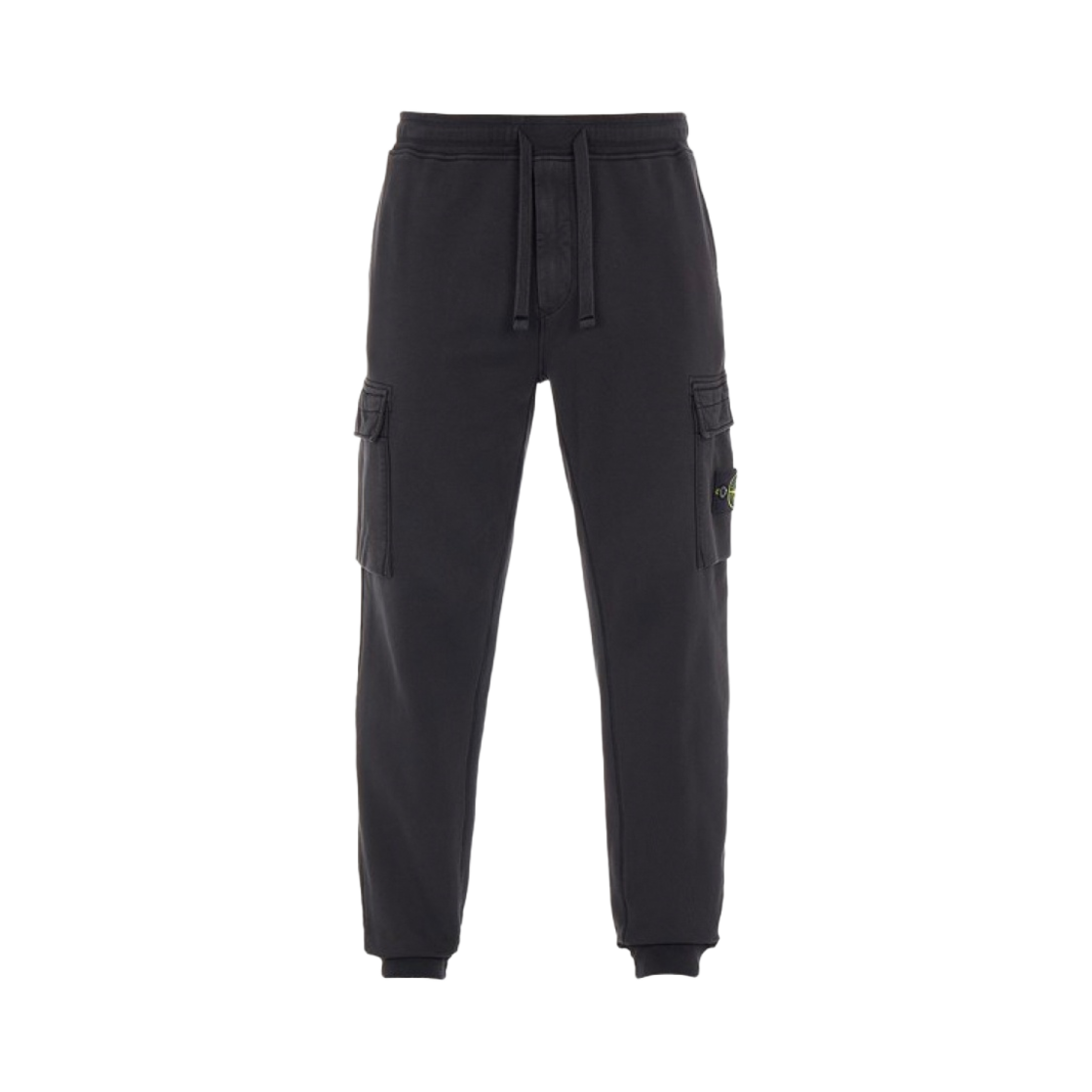 스톤 아일랜드 64751 코튼 플리스 가먼트 다이드 조깅 팬츠 블랙 - 22SS