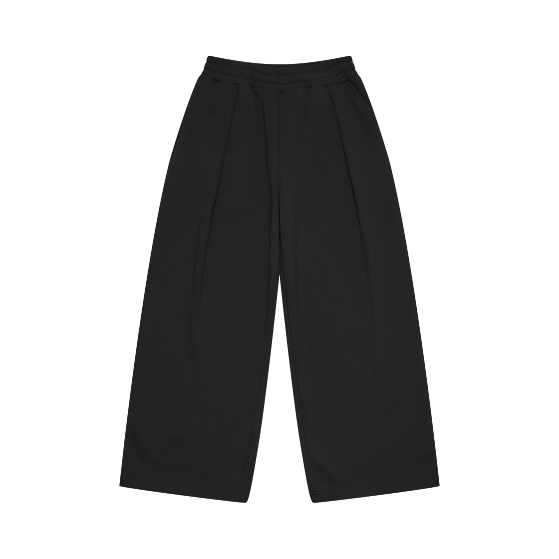 ARPT5102 Arrayed Comfy Reverse Pleats Sweat Pants Black