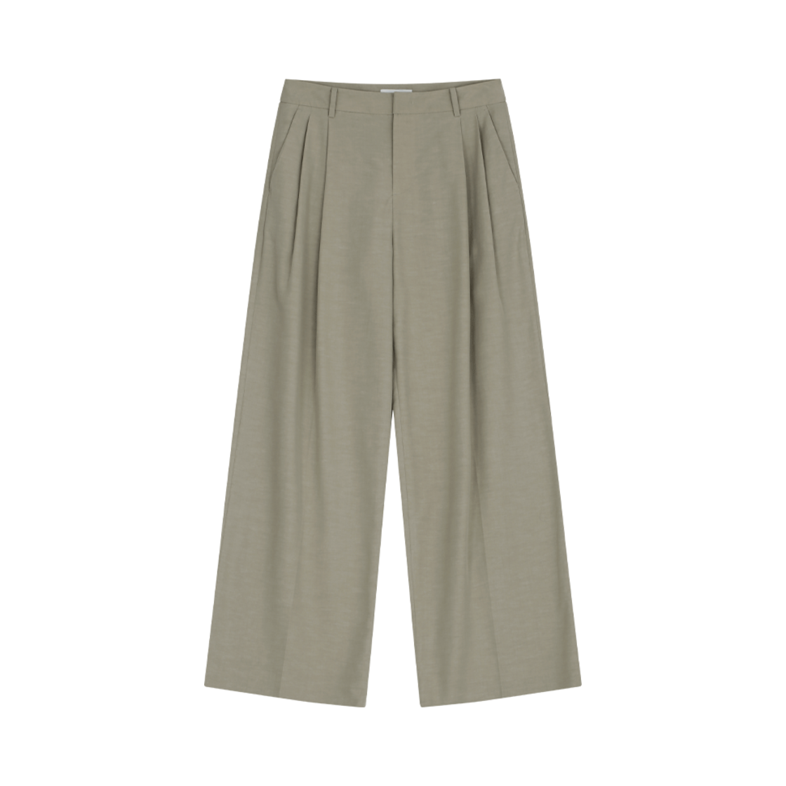 252-2601-20 VIS A VIS Tencel Linen Wide Leg Pants Beige