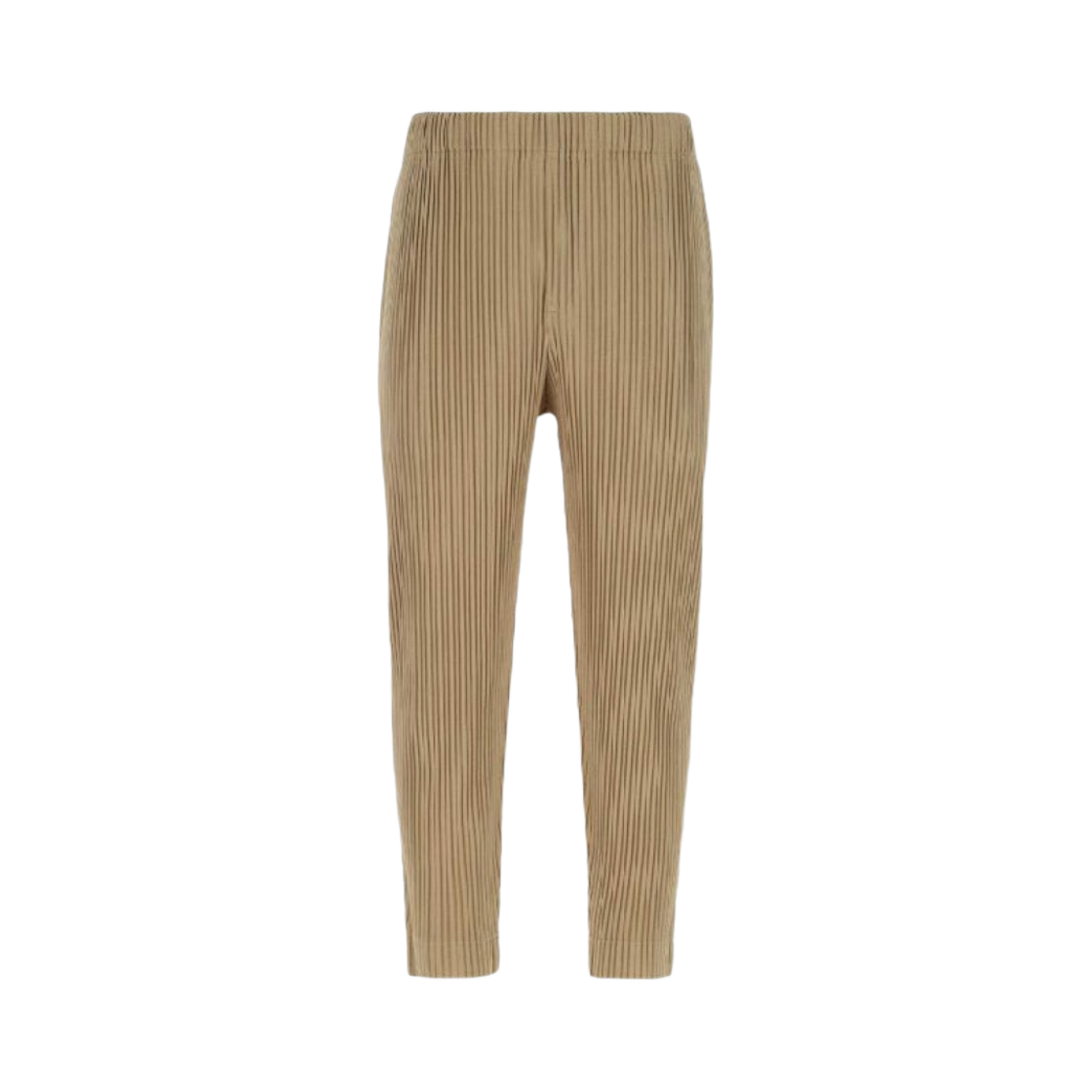 옴므 플리세 이세이 미야케 솔리드 플리츠 팬츠 베이지(Homme Plisse Issey Miyake Solid Pleated Pants Beige) - 1