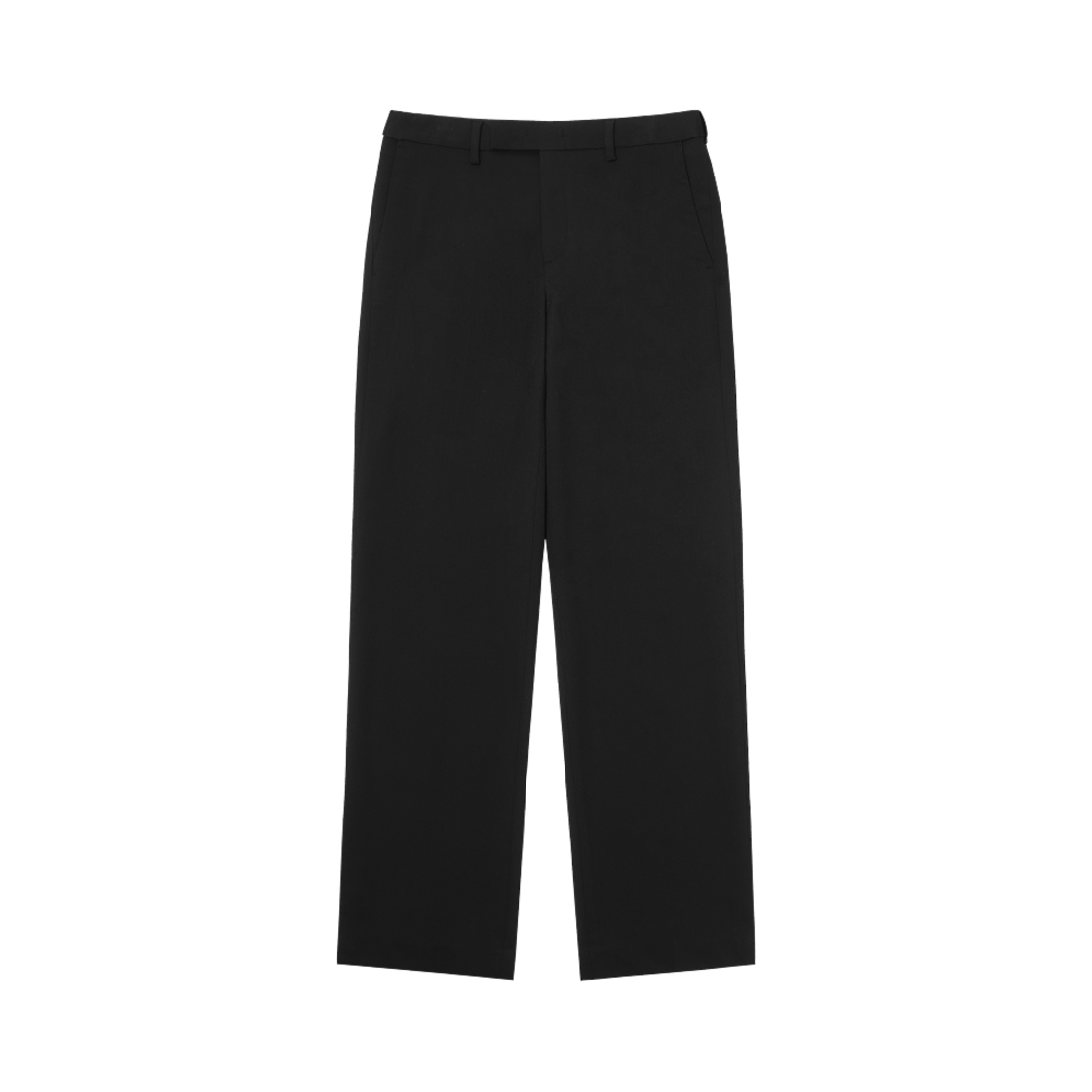 무신사 스탠다드 라이트웨이트 세미 와이드 히든 밴딩 슬랙스 블랙(Musinsa Standard Lightweight Semi-Wide Hidden Banding Slacks Black)