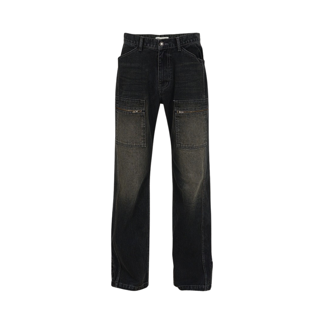 코스트퍼킬로 카고 포켓 데님 진 블랙