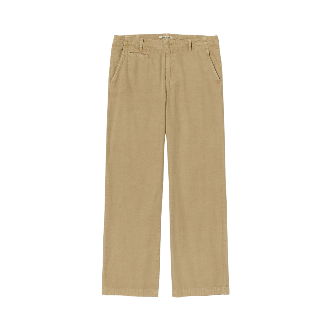 A25SP04FD Auralee Product Dyed Finx Gabardine Pants Dyed Beige