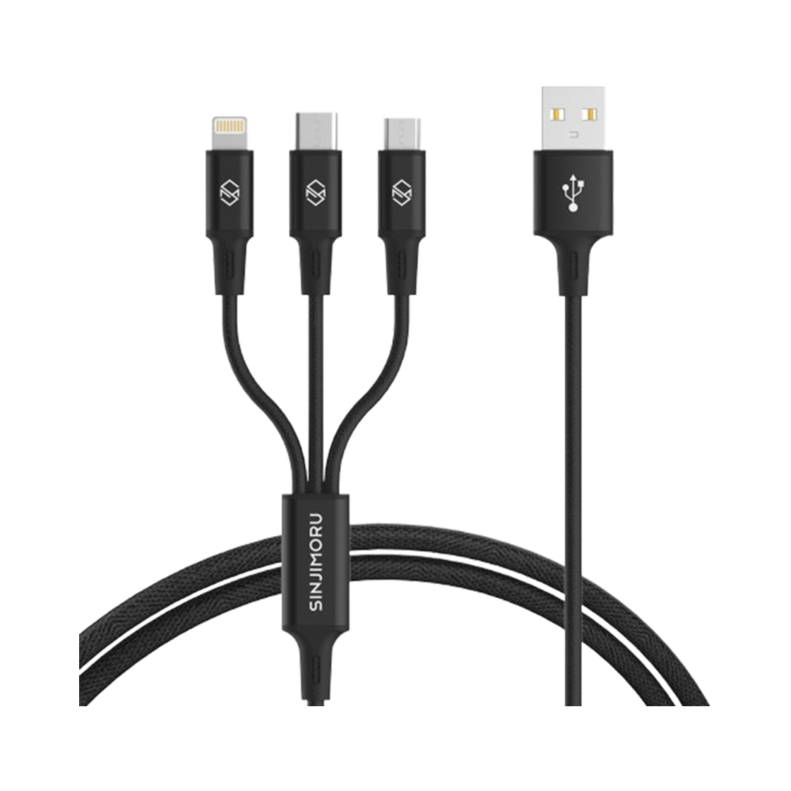 신지모루 3-in-1 QC 3.0 고속 충전 USB 충전 케이블 1.2M(SINJIMORU 3-in-1 QC 3.0 Quick Charging USB Cable 1.2M)