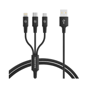 SINJIMORU 3-in-1 QC 3.0 Quick Charging USB Cable 1.2M