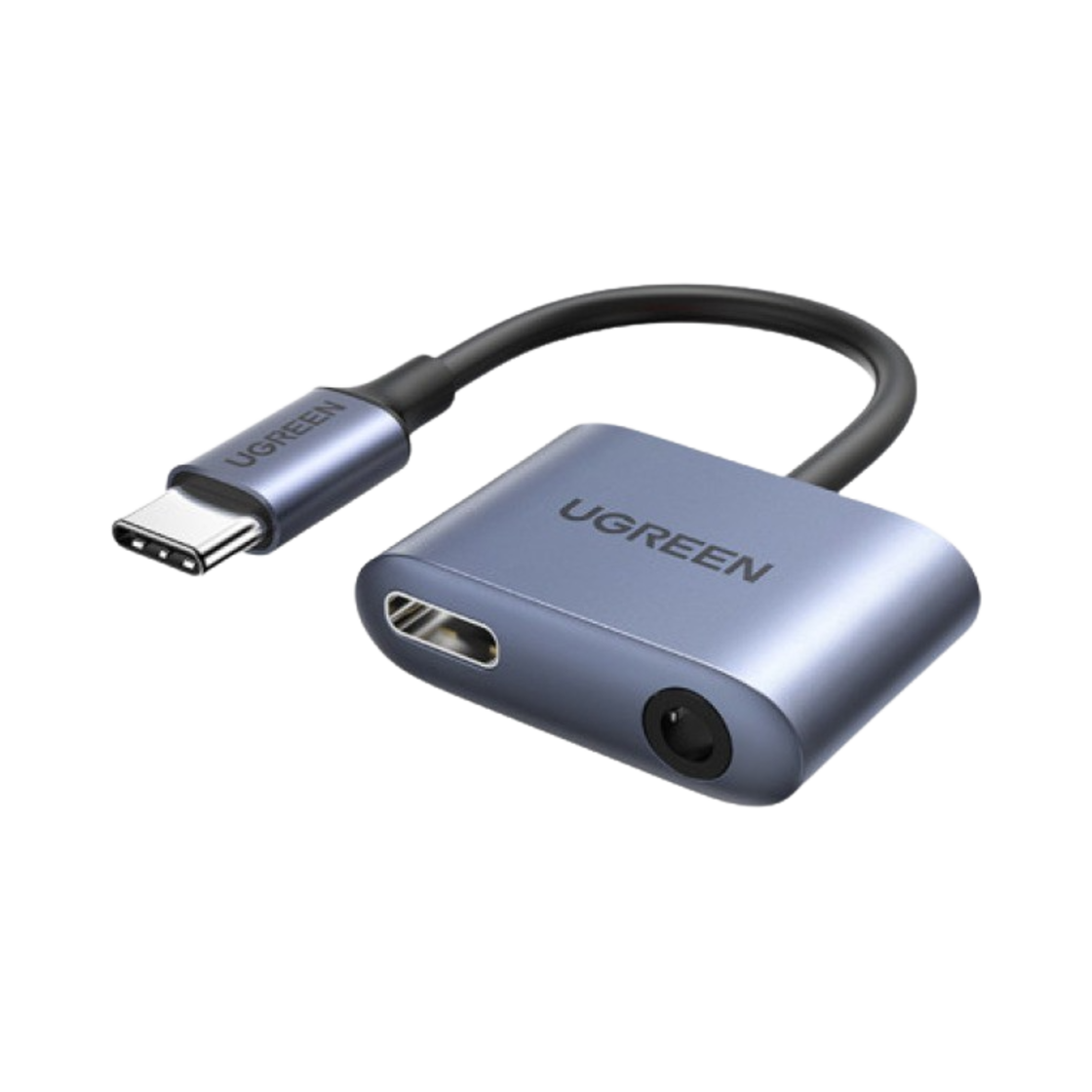 유그린 C to C타입 60W 충전기 & AUX 오디오 듀얼 젠더 그레이 (국내 정식 발매 제품)(Ugreen C to C Type 60W Charging & AUX Audio Dual Gender Grey (Korean Ver.))