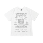 DEFYCLUBROBBERS Routine T-shirt White Gray