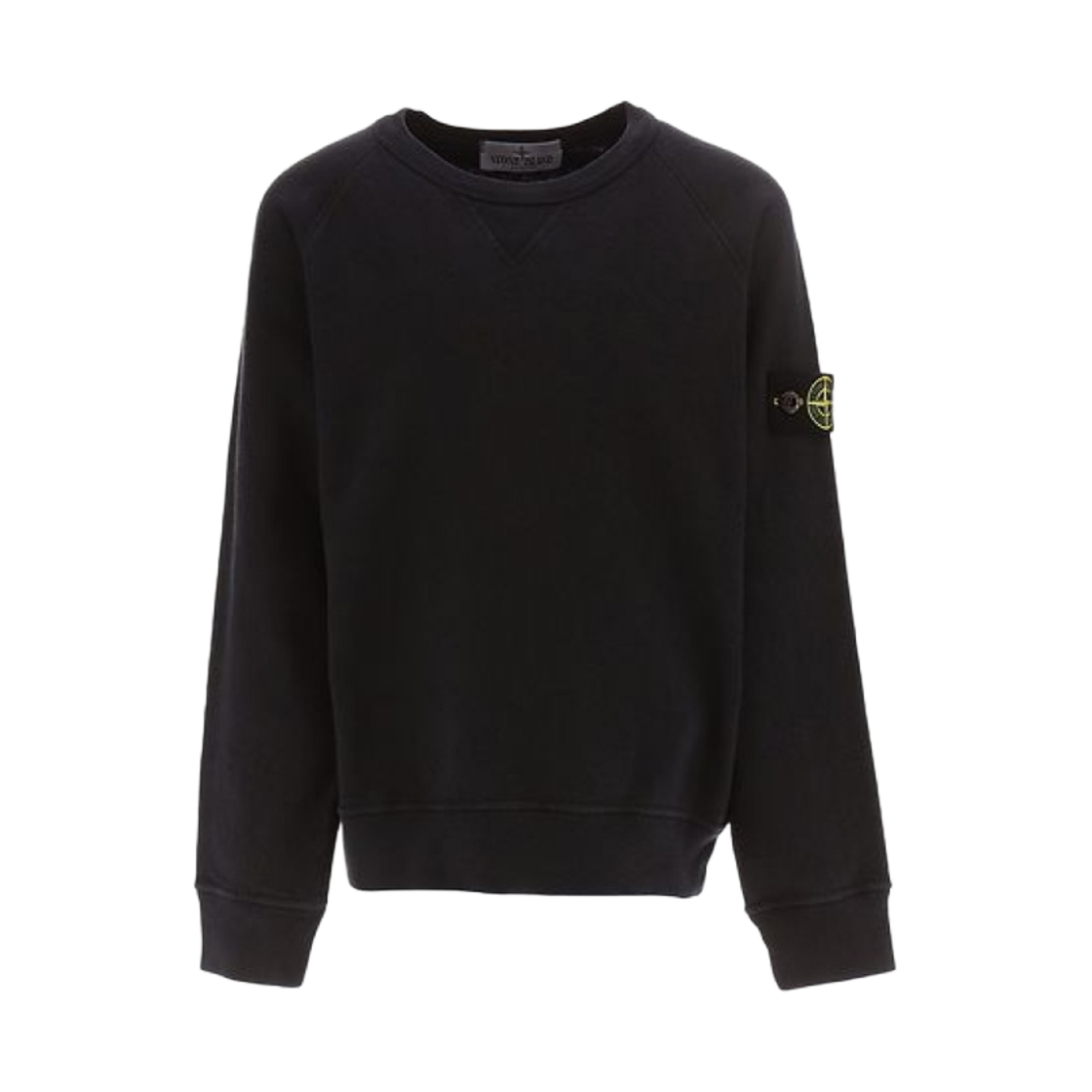 (키즈) 스톤 아일랜드 60141 크루넥 코튼 스웨트셔츠 블랙 - 23SS((Kids) Stone Island 60141 Crewneck Cotton Sweatshirt Black - 23SS) - 1