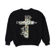 DVAN A Vine Flower Sweatshirt Black
