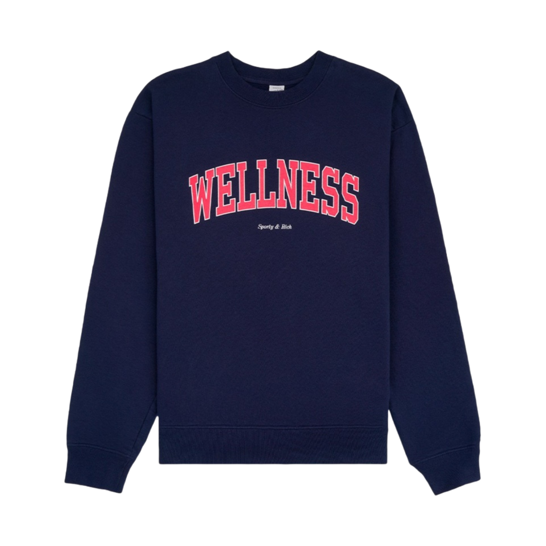 CR662NA Sporty & Rich Wellness Ivy Crewneck Navy Red