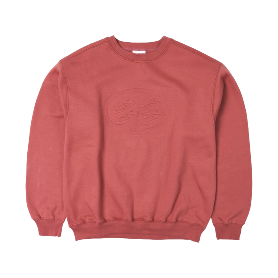- Dada Logo Embossed Crewneck Burgundy
