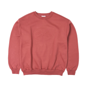 Dada Logo Embossed Crewneck Burgundy