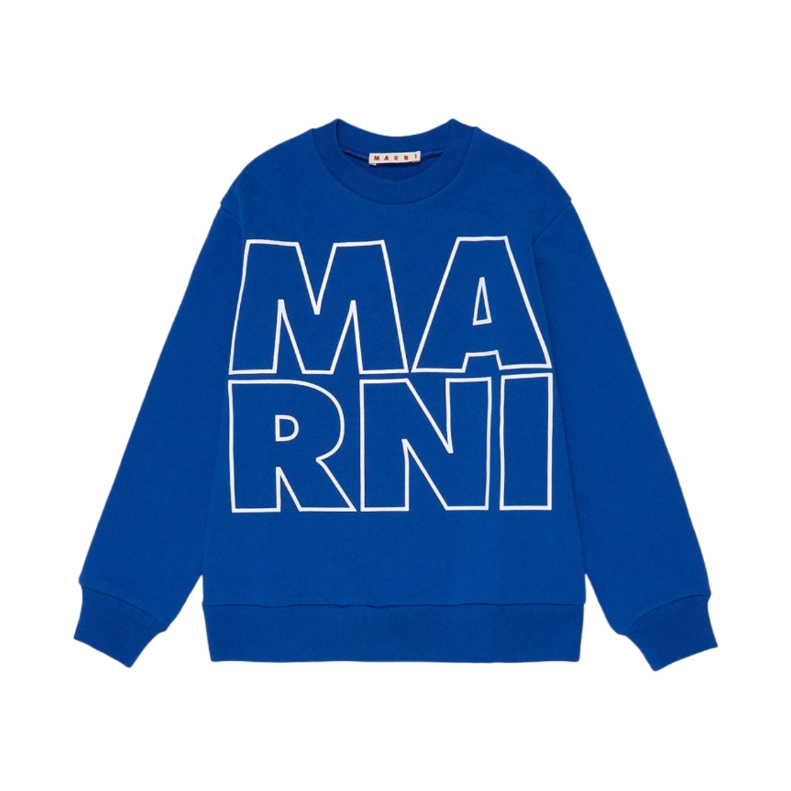 (키즈) 마르니 로고 코튼 크루넥 스웨트셔츠 서프 더 웹((Kids) Marni Cotton Crewneck Sweatshirt With Logo Surf The Web)