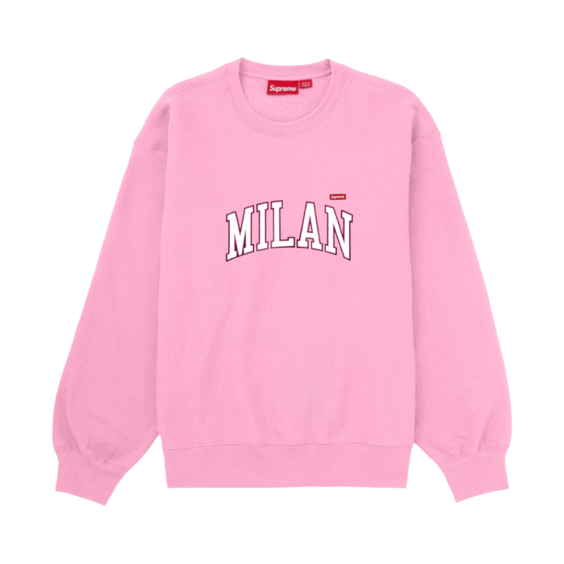 - Supreme Milan Shop Small Box Crewneck Pink - 24SS
