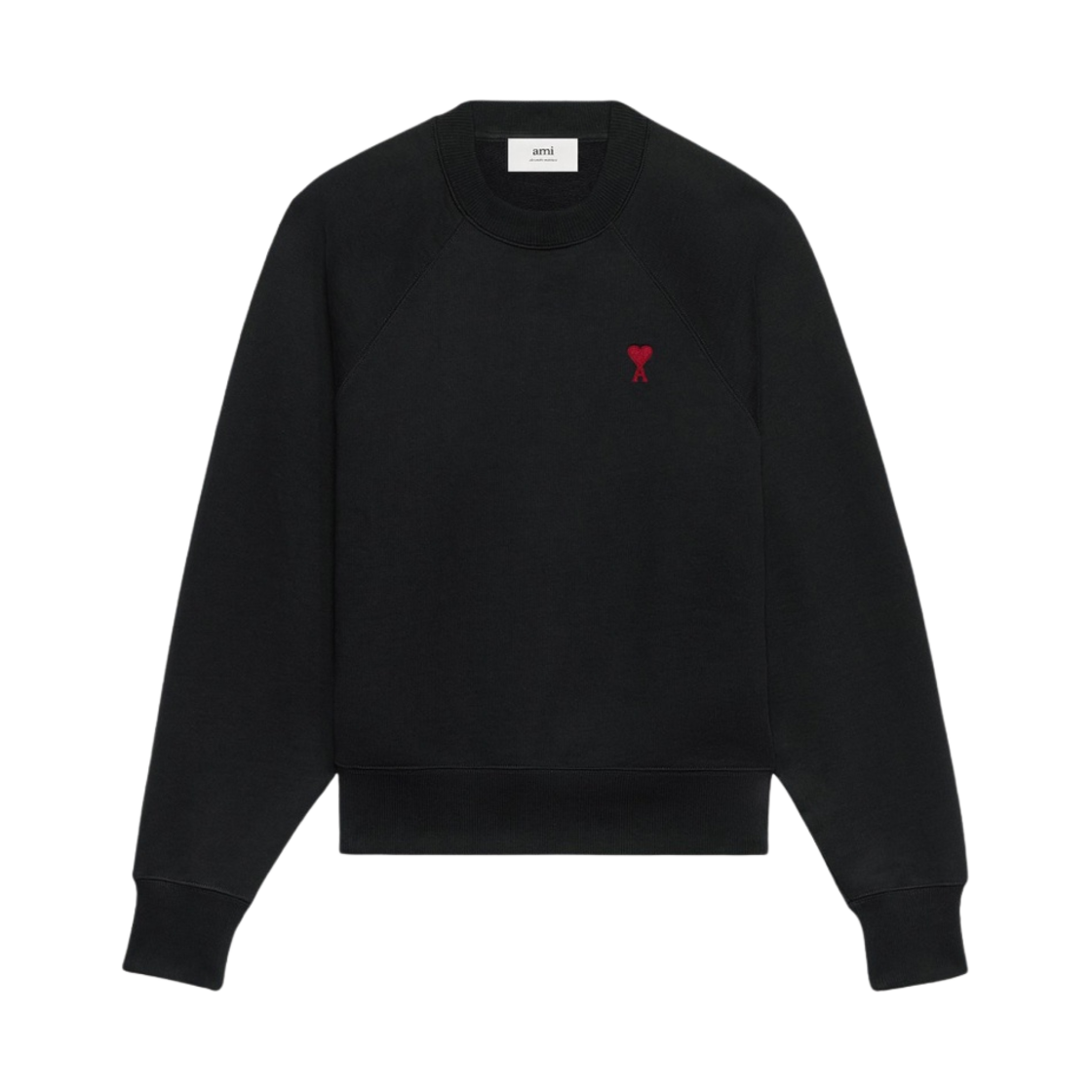 아미 스몰 하트 로고 스웨트셔츠 블랙(AMI de Coeur Sweatshirt Black)