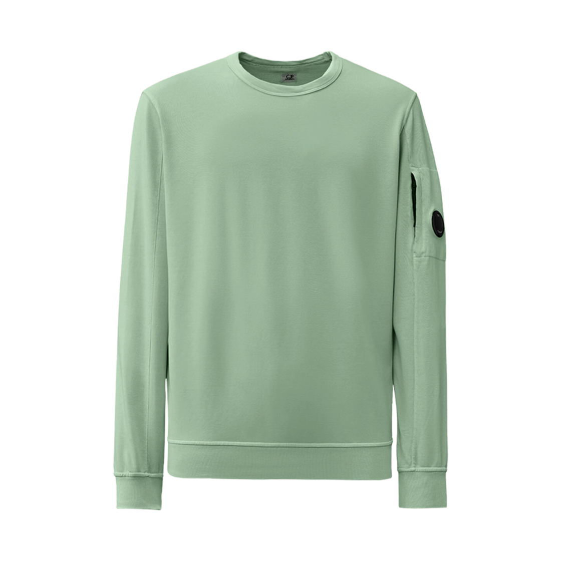 16CMSS032A002246G626 C.P. Company Light Fleece Sweatshirt Green Bay - 24SS