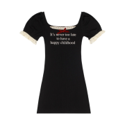 (W) Praying Childhood Dress Black