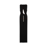 Ottolinger Women Knitted Hooded Knit Dress Maxi Black