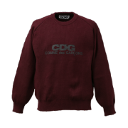 CDG Round Neck School Pullover Maroon