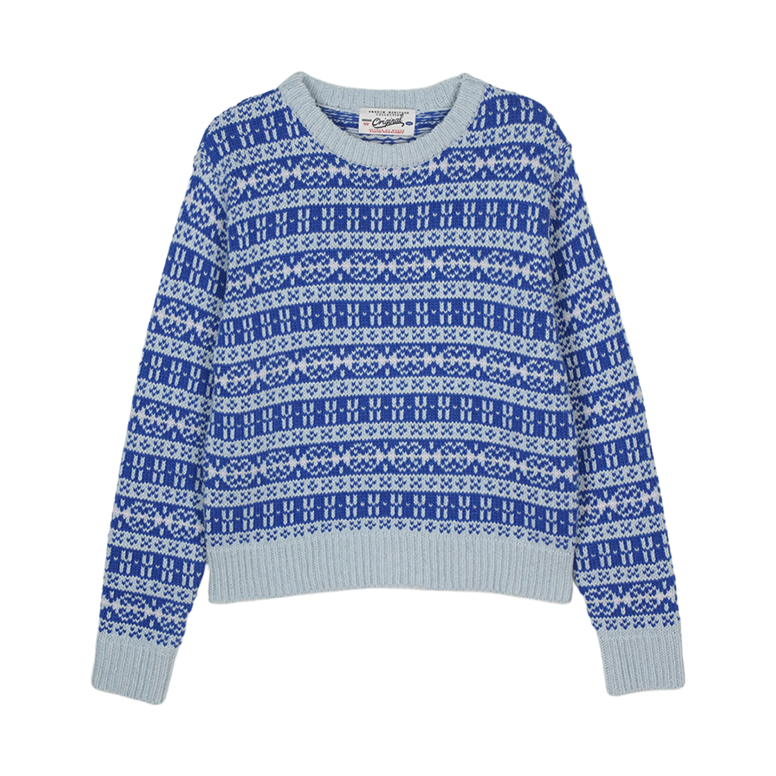 BS4FKN563BL Bensimon Nordic Wool Knit Clear Blue
