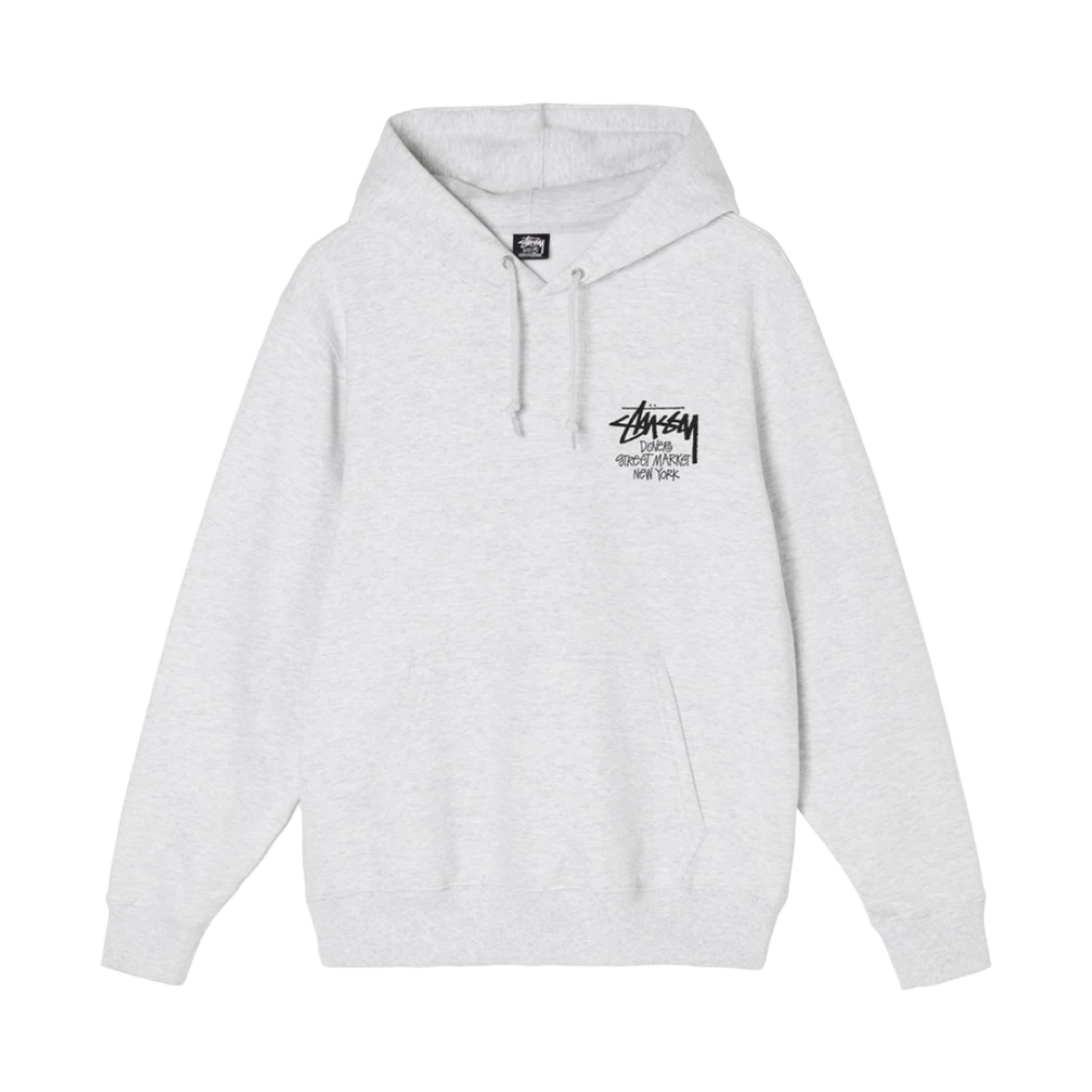 스투시 스탁 도버 스트리트 마켓 뉴욕 후드 애쉬 헤더 2022(Stussy Stock DSM New York Hoodie Ash Heather 2022) - 2