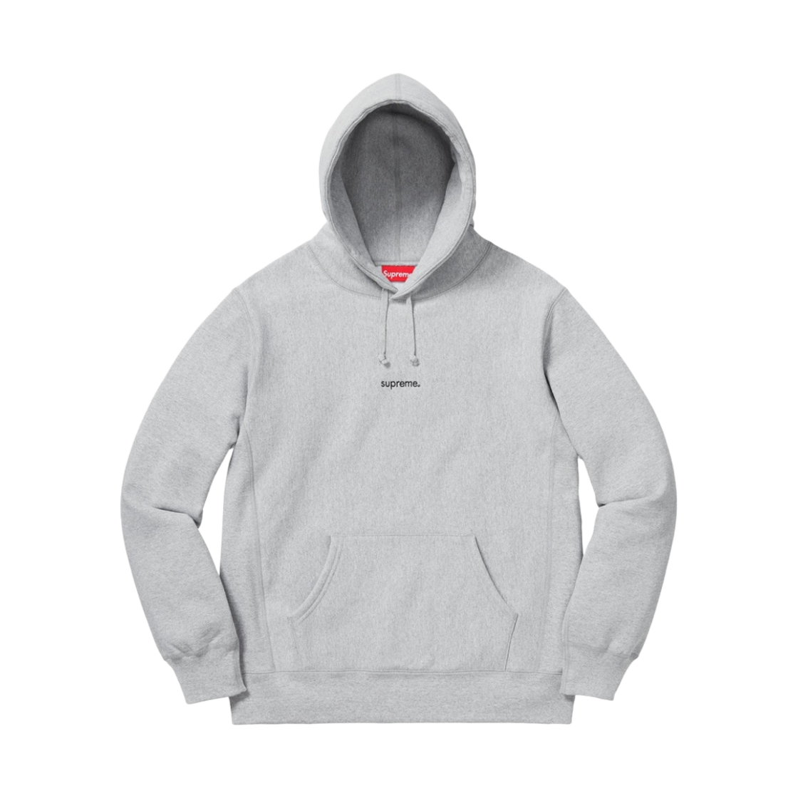 - Supreme Trademark Hooded Sweatshirt Heather Grey - 18FW