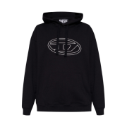Diesel Summer-Bigoval Felpa Hoodie Black