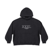 Balenciaga 3XL Hoodie Large Fit Black