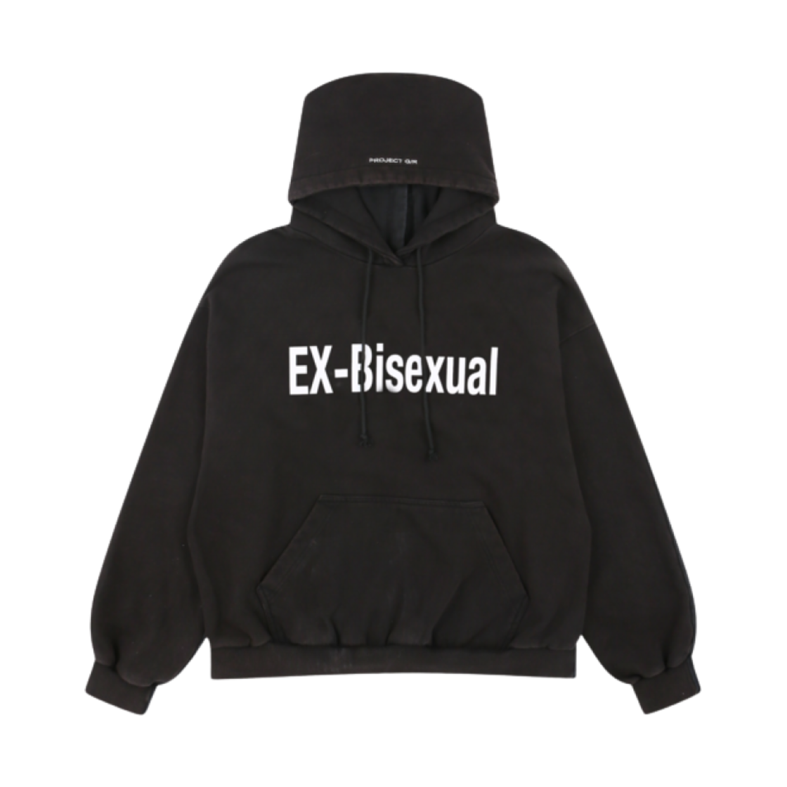 프로젝트 G/R 투 페이스드 워시드 후드 워시드 블랙(Project G/R Two Faced Washed Hoodie Washed Black) - 2