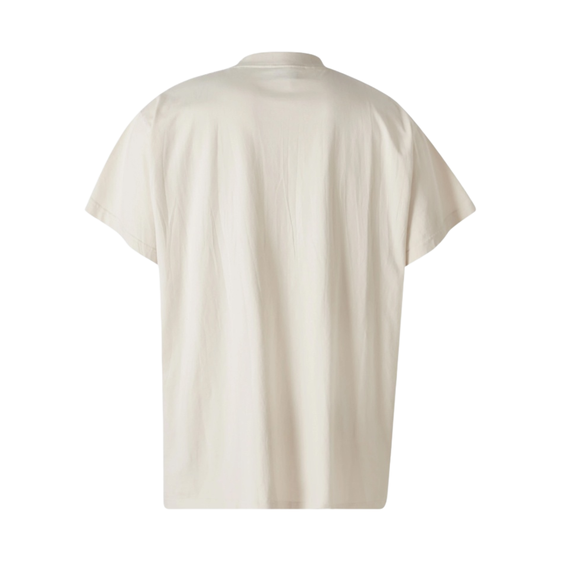 발렌시아가 메탈 BB 스텐실 오버사이즈 로고 티셔츠 베이지(Balenciaga Metal BB Stencil Oversize Logo T-Shirt Beige) - 2