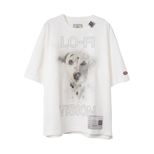 A12TS652-WHITE Maison Mihara Yasuhiro Dog Printed T-Shirt White