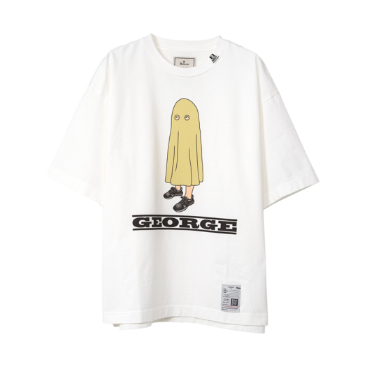 A12TS683-WHITE Maison Mihara Yasuhiro George Printed Half Sleeve T-Shirt White