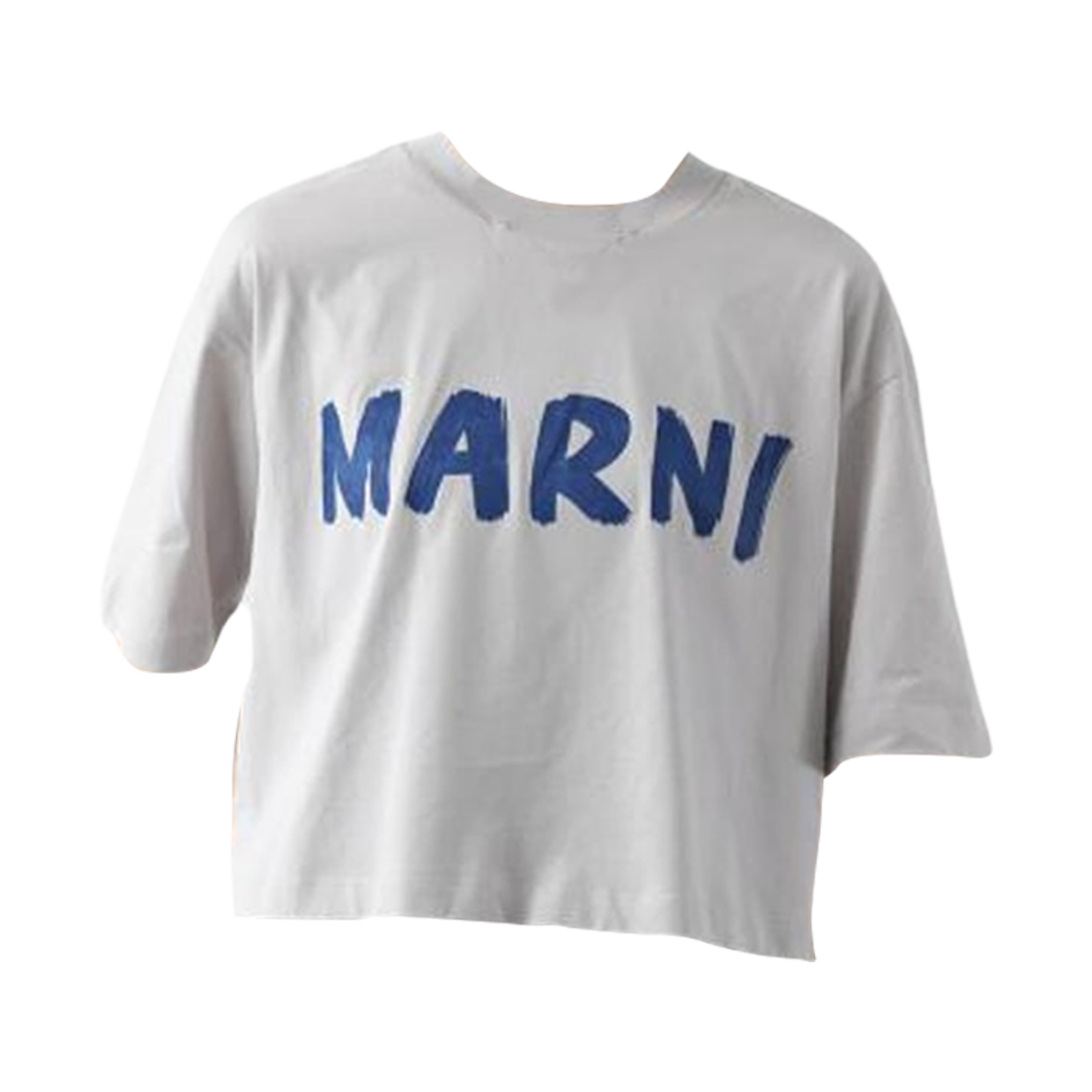 THJE0333P0-USCS11-LON15 (W) Marni Logo Cropped T-Shirt Sodium