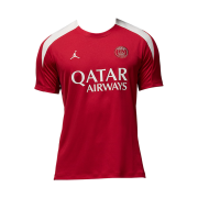 Jordan x Paris Saint-Germain Strike Fourth Dri-Fit Football Knit Short Sleeve Top Wings Jordan Red Phantom (Non Marking Ver.)