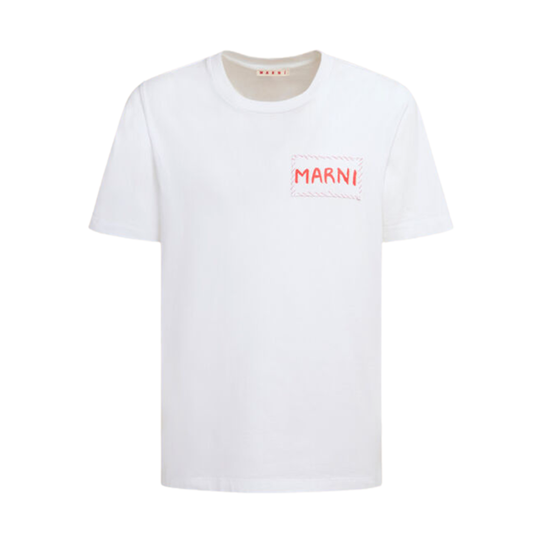 마르니 크루넥 티셔츠 릴리 화이트(Marni Crewneck T-Shirt Lily White)