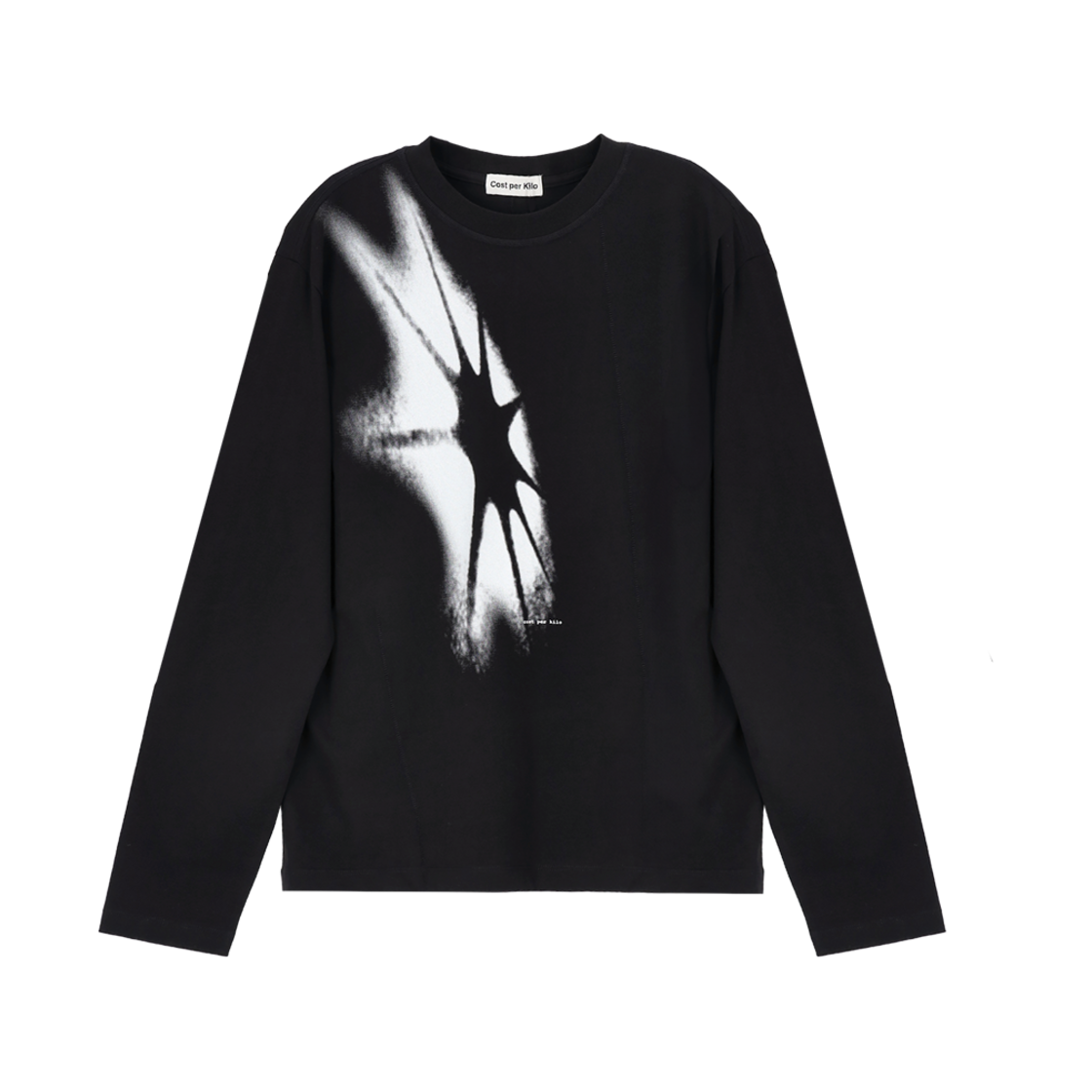 CK25SSTS06_BK Cost Per Kilo Star Logo L/S Tee Black