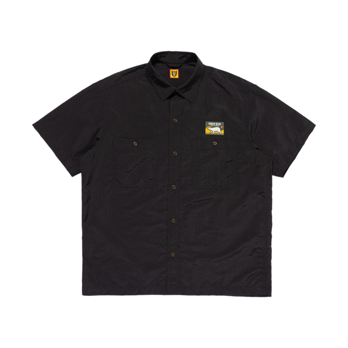 휴먼 메이드 나일론 숏슬리브 셔츠 블랙