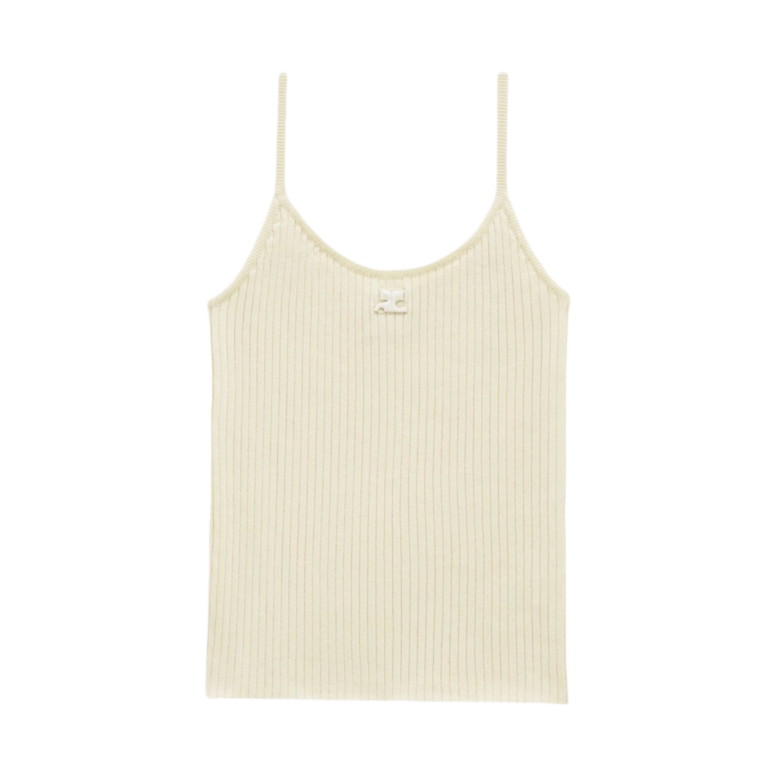 (W) 꾸레쥬 니티드 탱크탑 리에디션 페일 옐로우