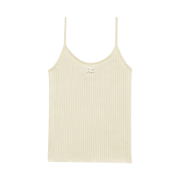 (W) Courreges Knitted Tank Top Reedition Pale Yellow