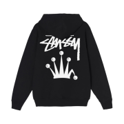 Stussy Stock Crown Hoodie Black