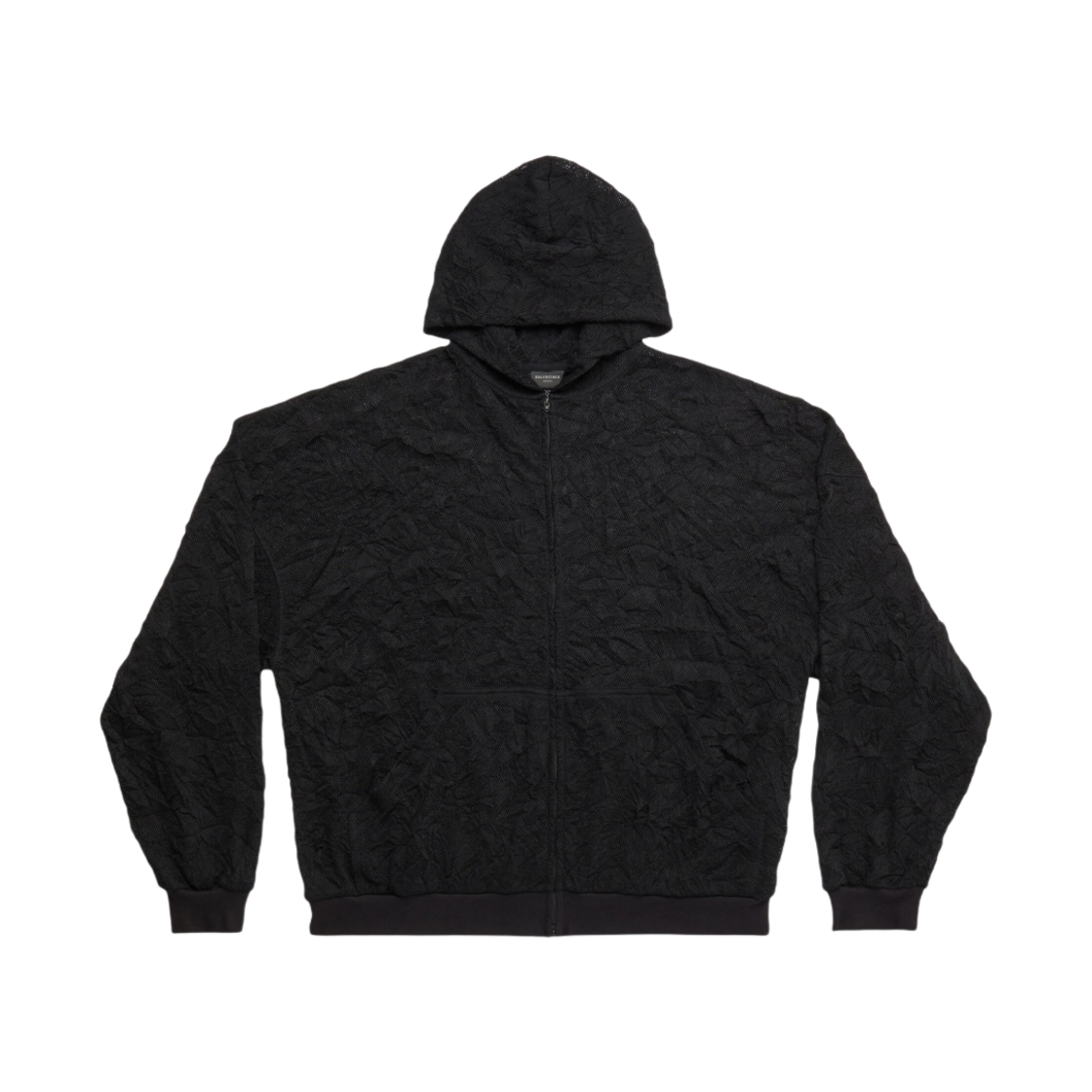 발렌시아가 메쉬 집업 후드 오버사이즈 블랙(Balenciaga Mesh Zip-Up Hoodie Oversized Black) - 2