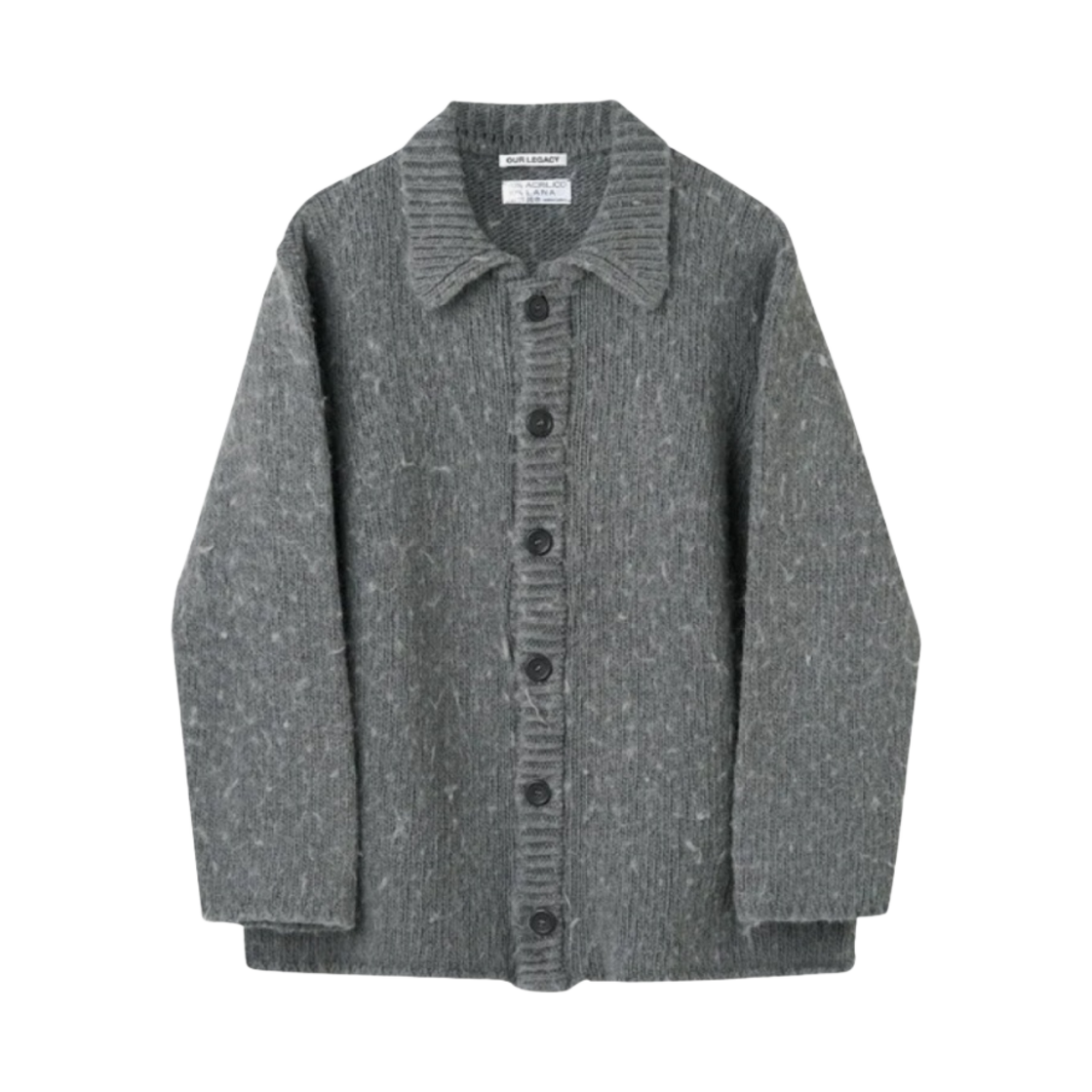 M4213BFD Our Legacy Big Cardigan Funky Acrylic Grey