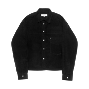 Haleine Cropped Corduroy Shirts Black (VT314)