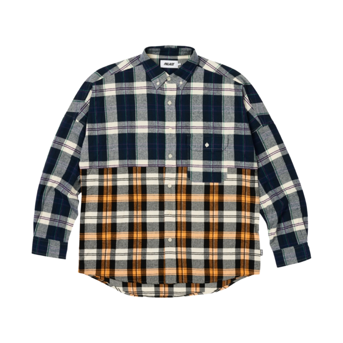 팔라스 체크메이트 드롭 숄더 셔츠 네이비 - 23FW(Palace Checkmate Drop Shoulder Shirt Navy - 23FW)