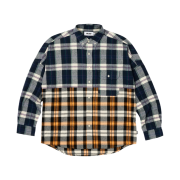 Palace Checkmate Drop Shoulder Shirt Navy - 23FW