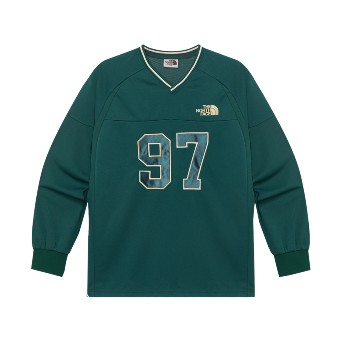 NM5MR05L The North Face TNF Crew L/S Tee Green - 25SS