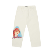Palace Phumper P90 Baggy Jean White - 24SS
