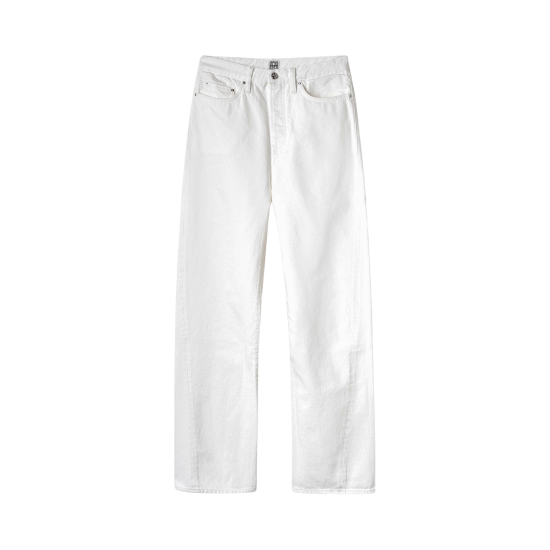(W) 토템 트위스티드 심 데님 풀 렝스 오프 화이트((W) Toteme Twisted Seam Denim Full Length Off White) - 1